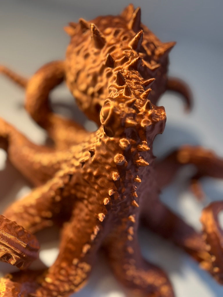 Thumbnail: 3D Printed Octopus Wall Sculpture Large