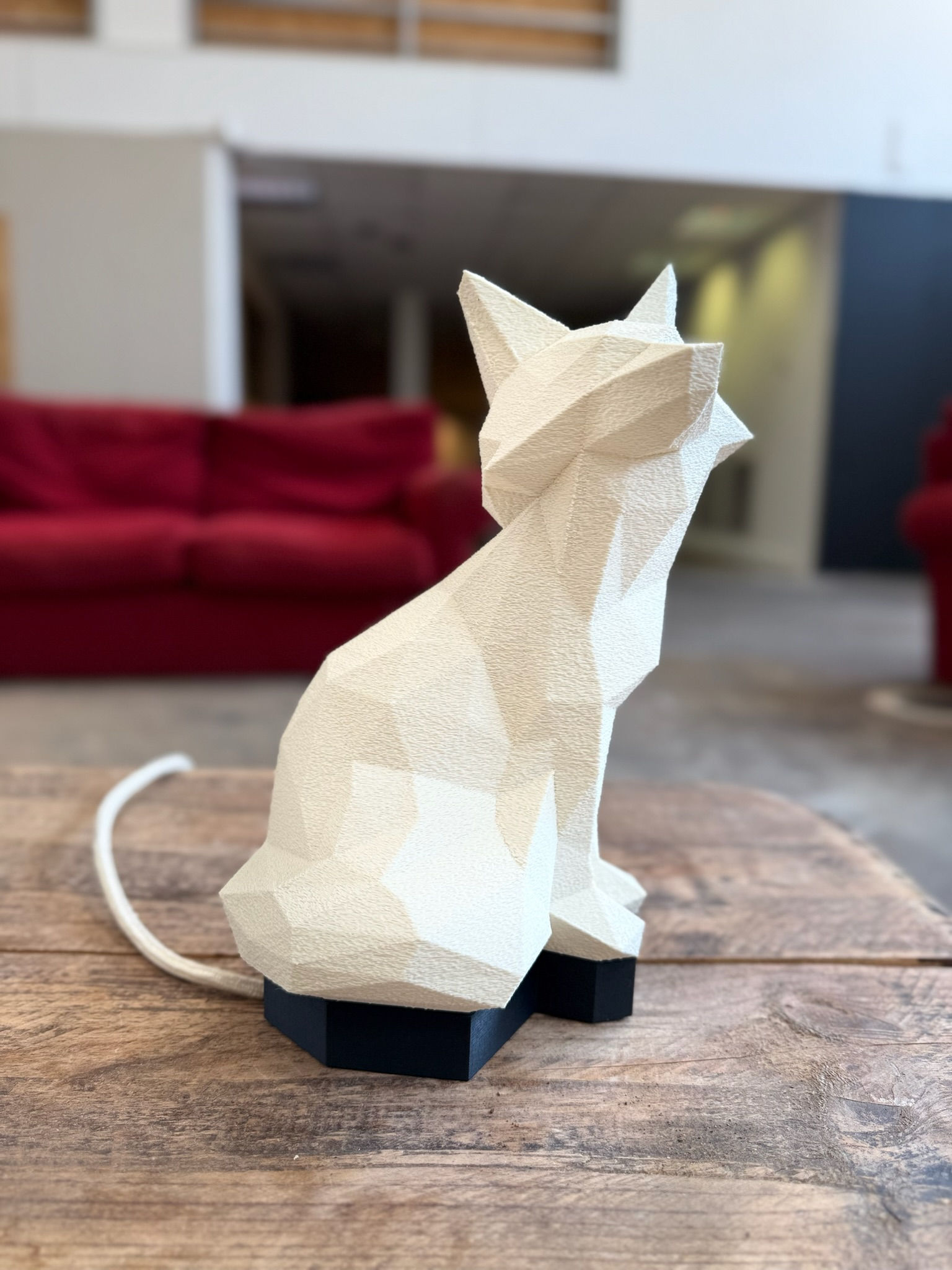 Geometric Fox Lamp