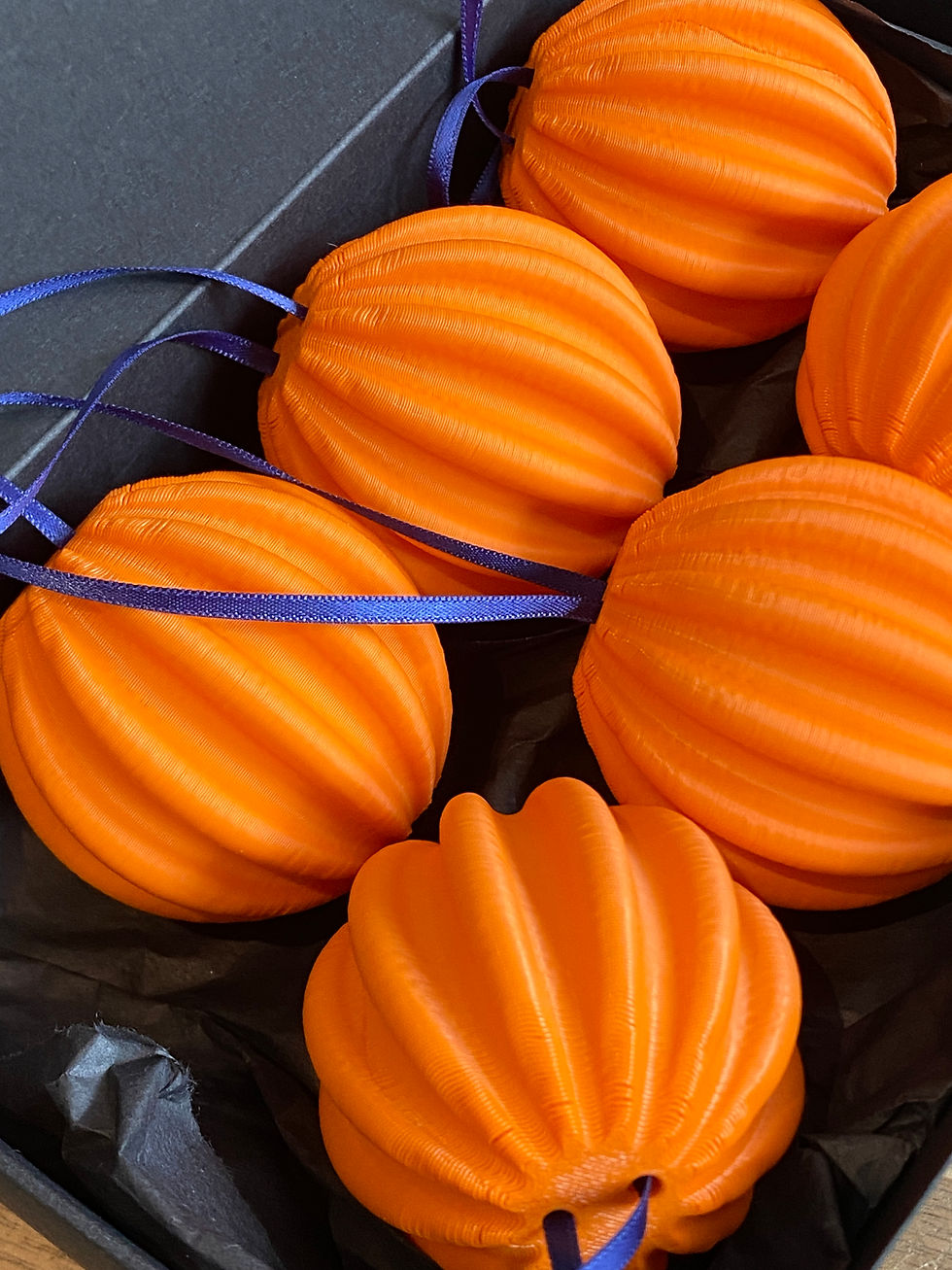 Thumbnail: Set of 6 Spherical Fluted Baubles