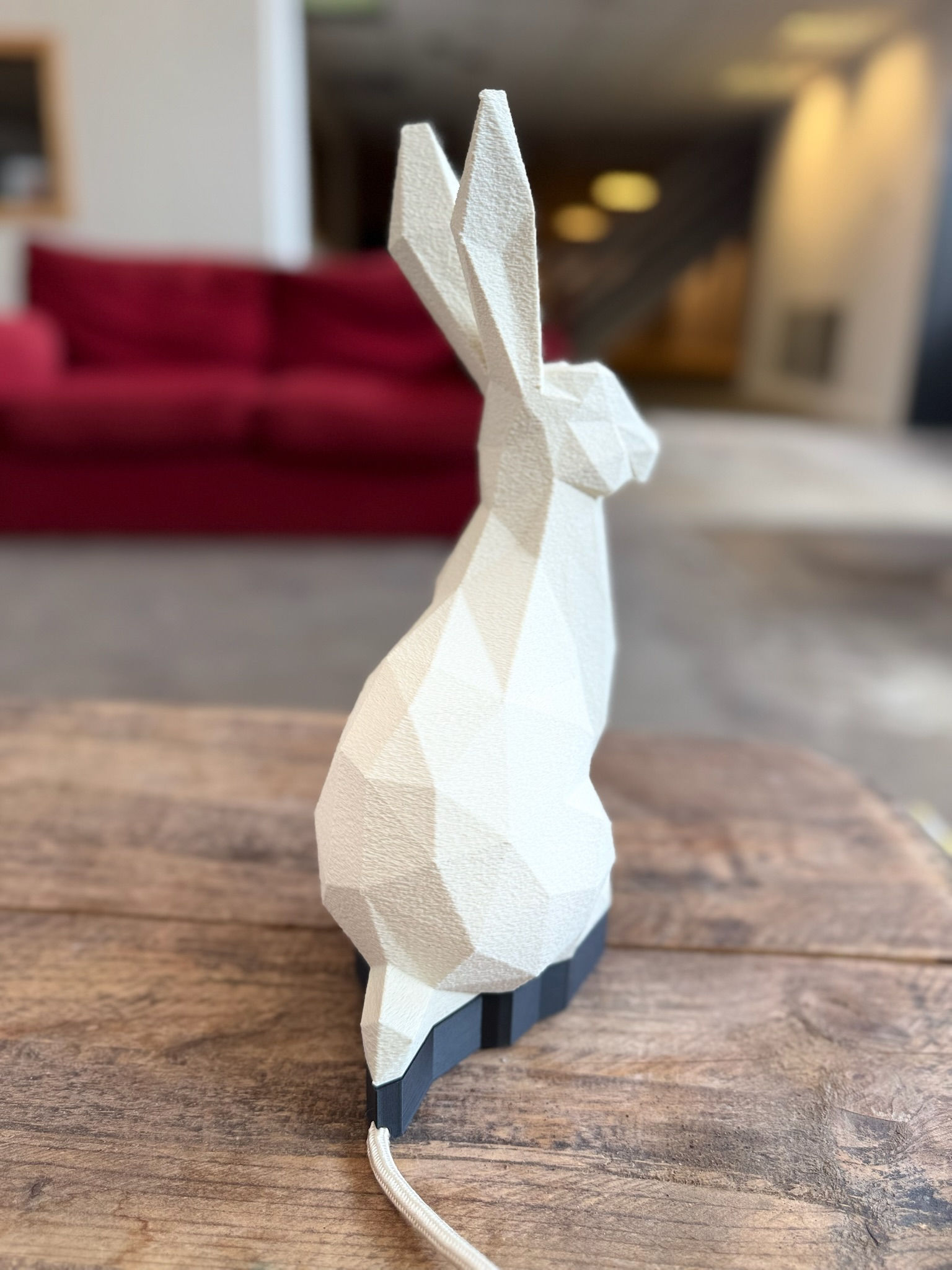 Geometric Hare Lamp
