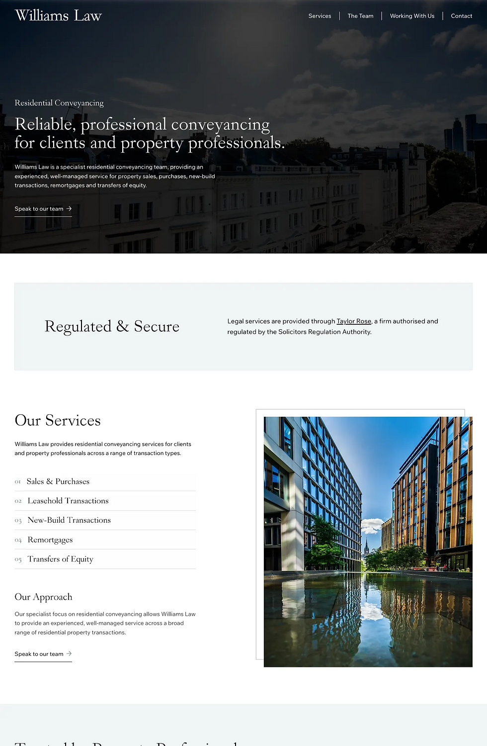 Professional conveyancing solicitor website