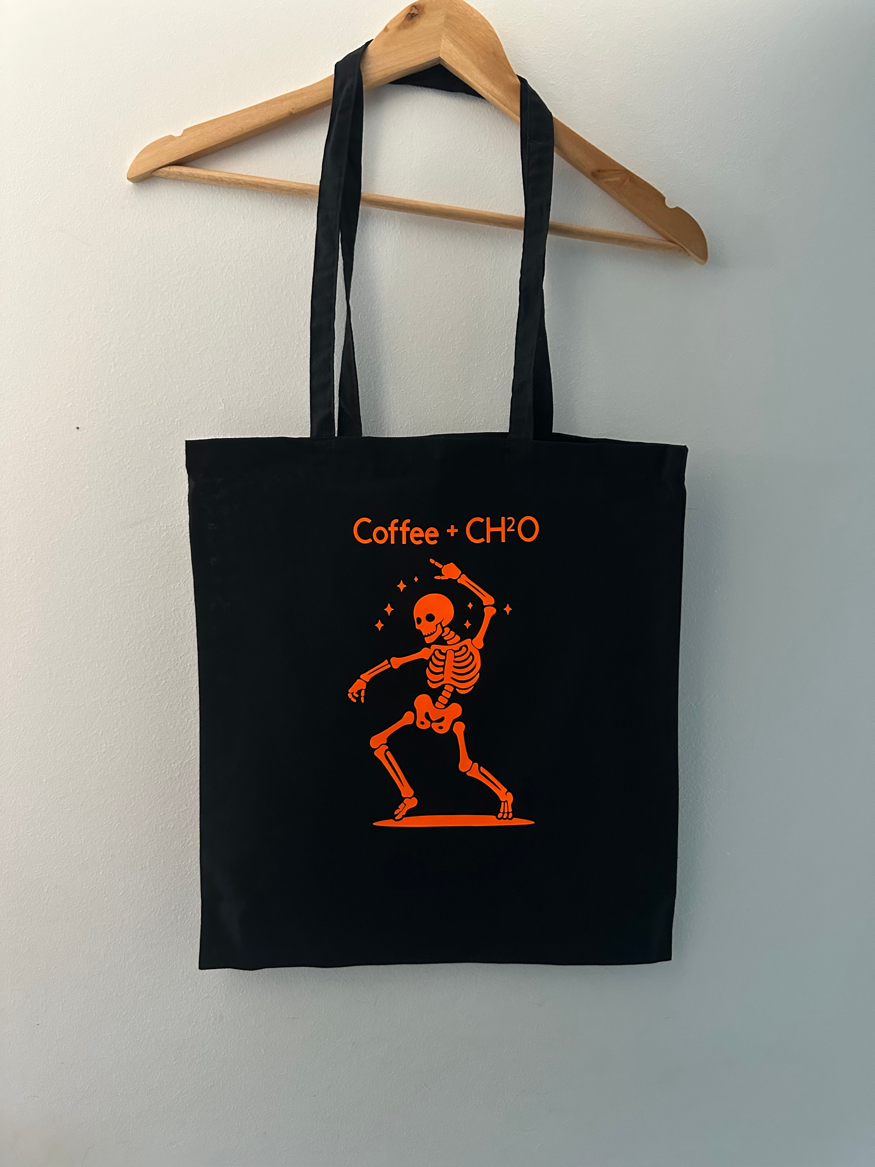 Tote bag Coffee+CH2O orange
