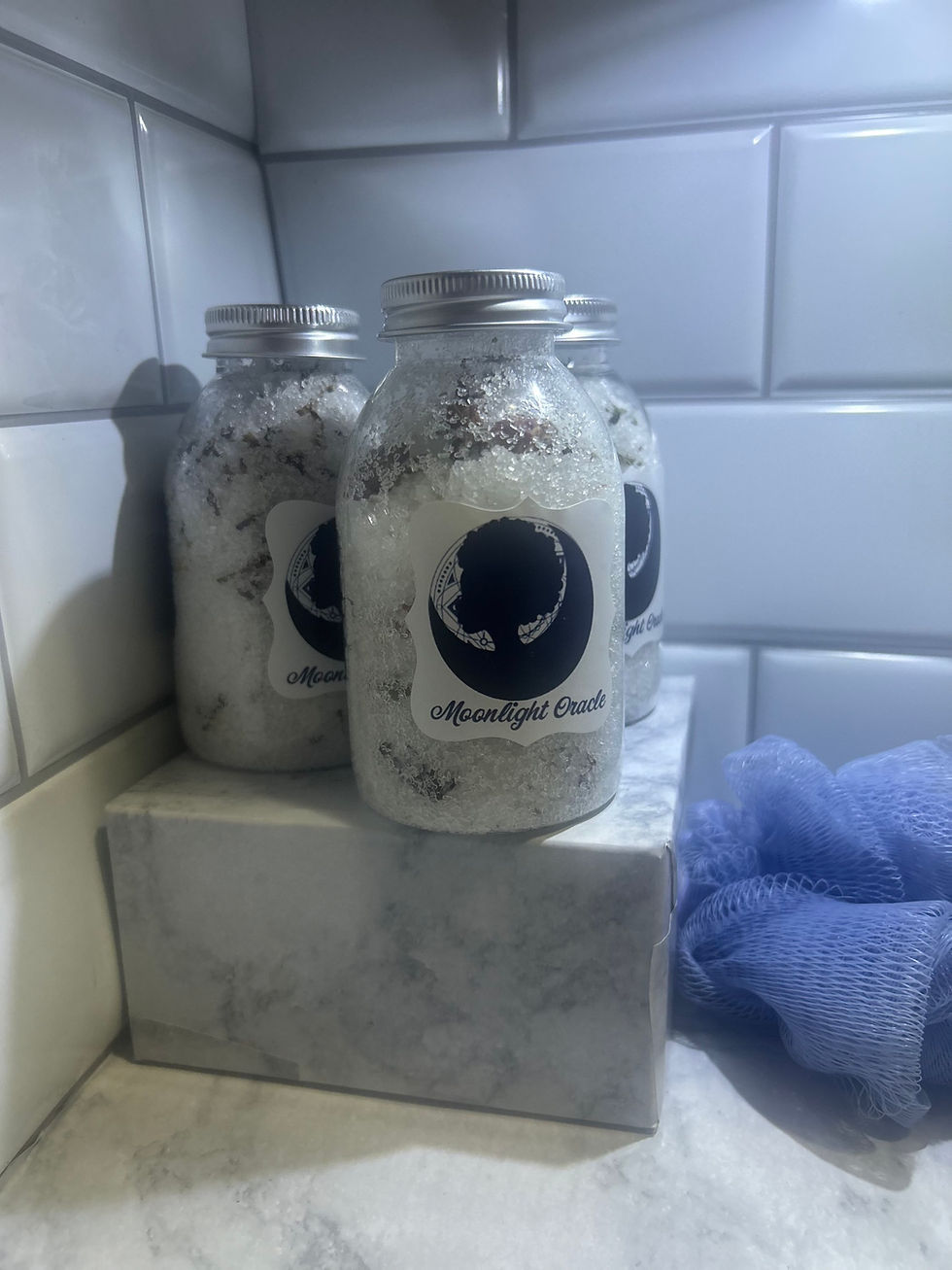 Thumbnail: 8oz Moonlight Oracle LLC Herbal Bath Salts