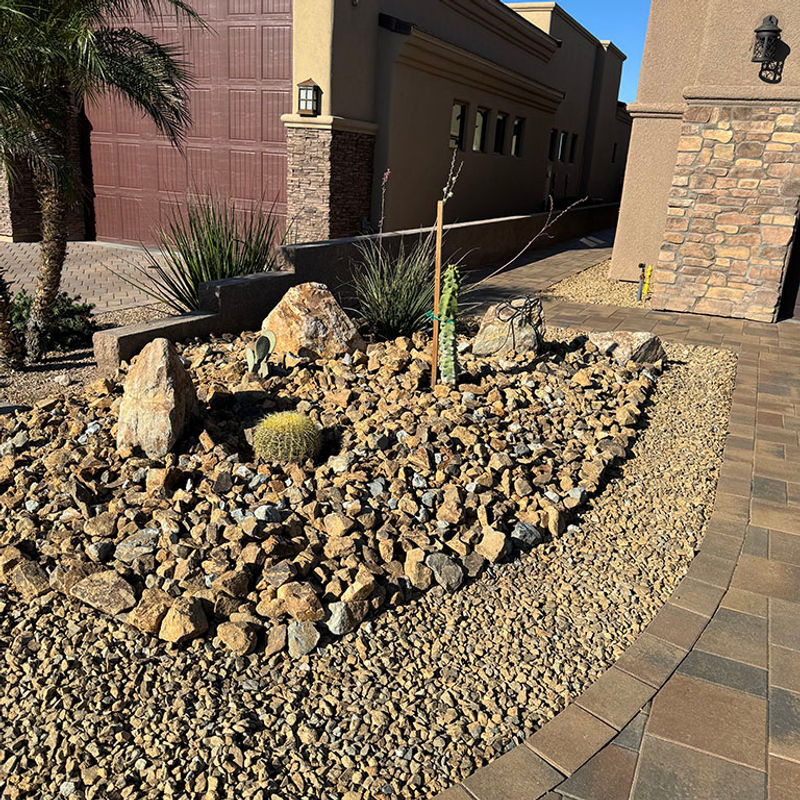 Desert Landscape & Paver Border