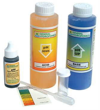General Hydroponics® pH Control Kit - 4pc - 8oz pH UP, 8oz pH DOWN