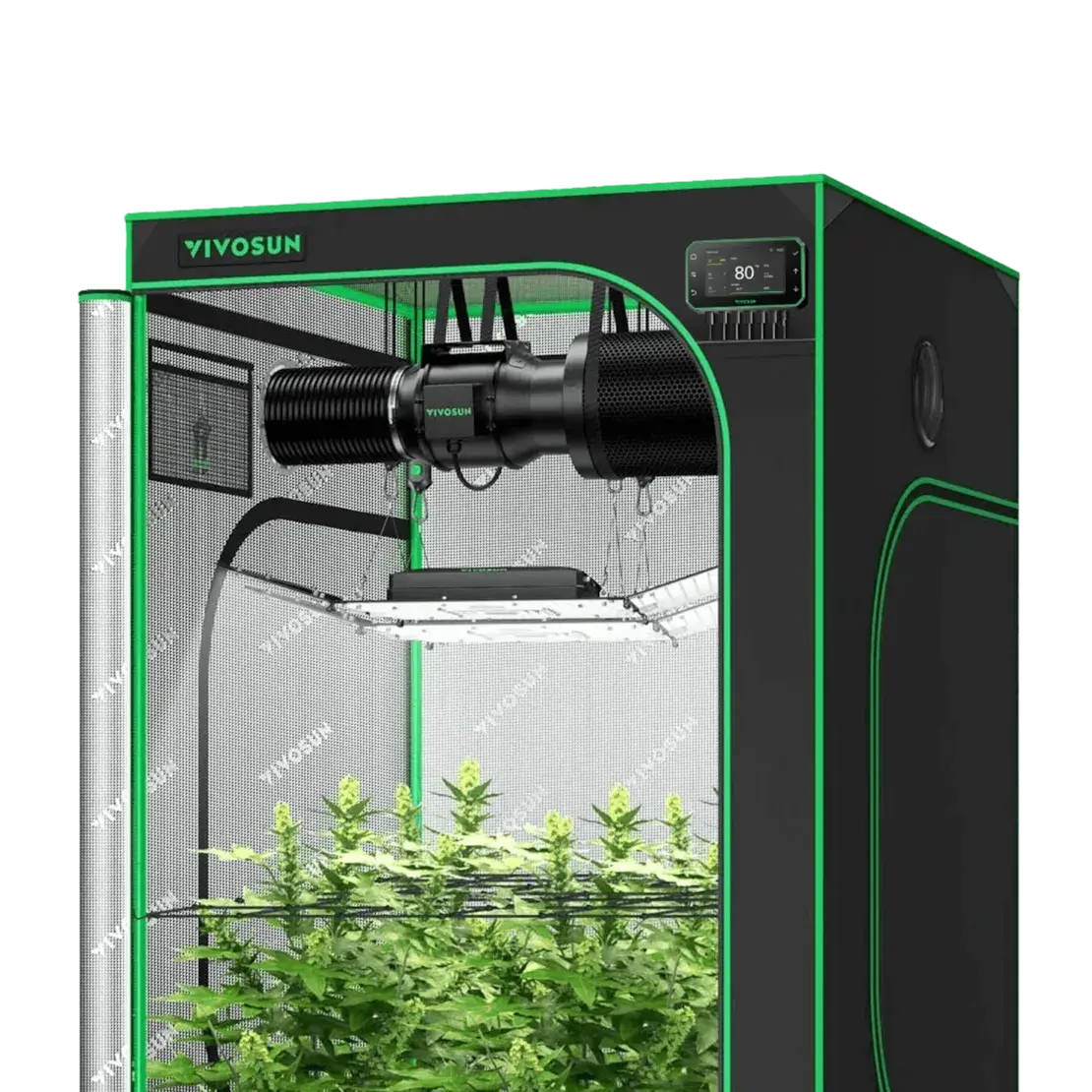 Vivosun Smart Grow Tent Kit GIY-SGS-44 4x4, 2x 200W AeroLight