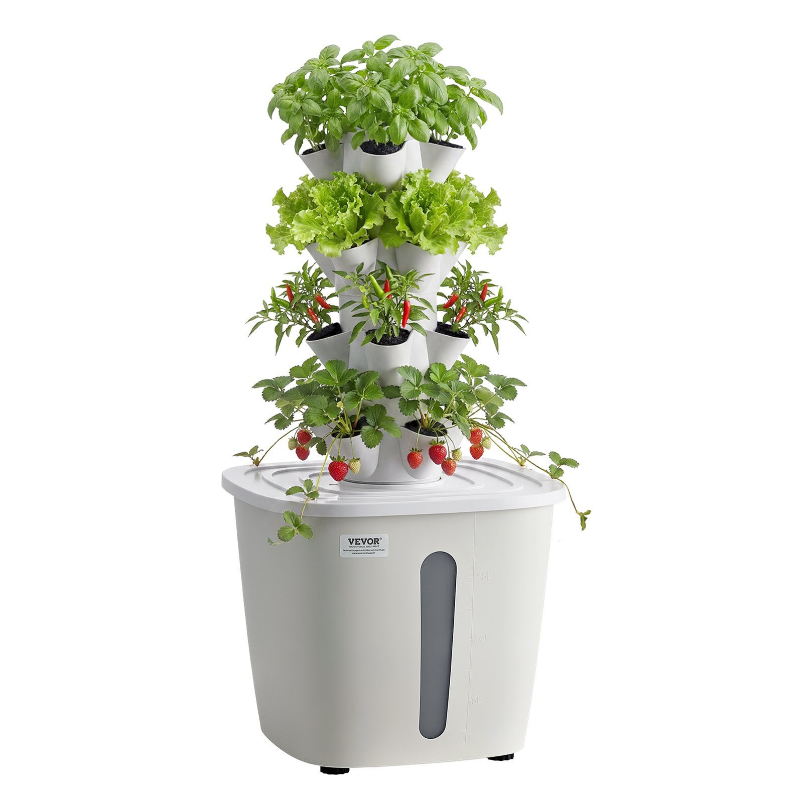Vevor 4-Tier 20-Pod Vertical Hydroponic Tower