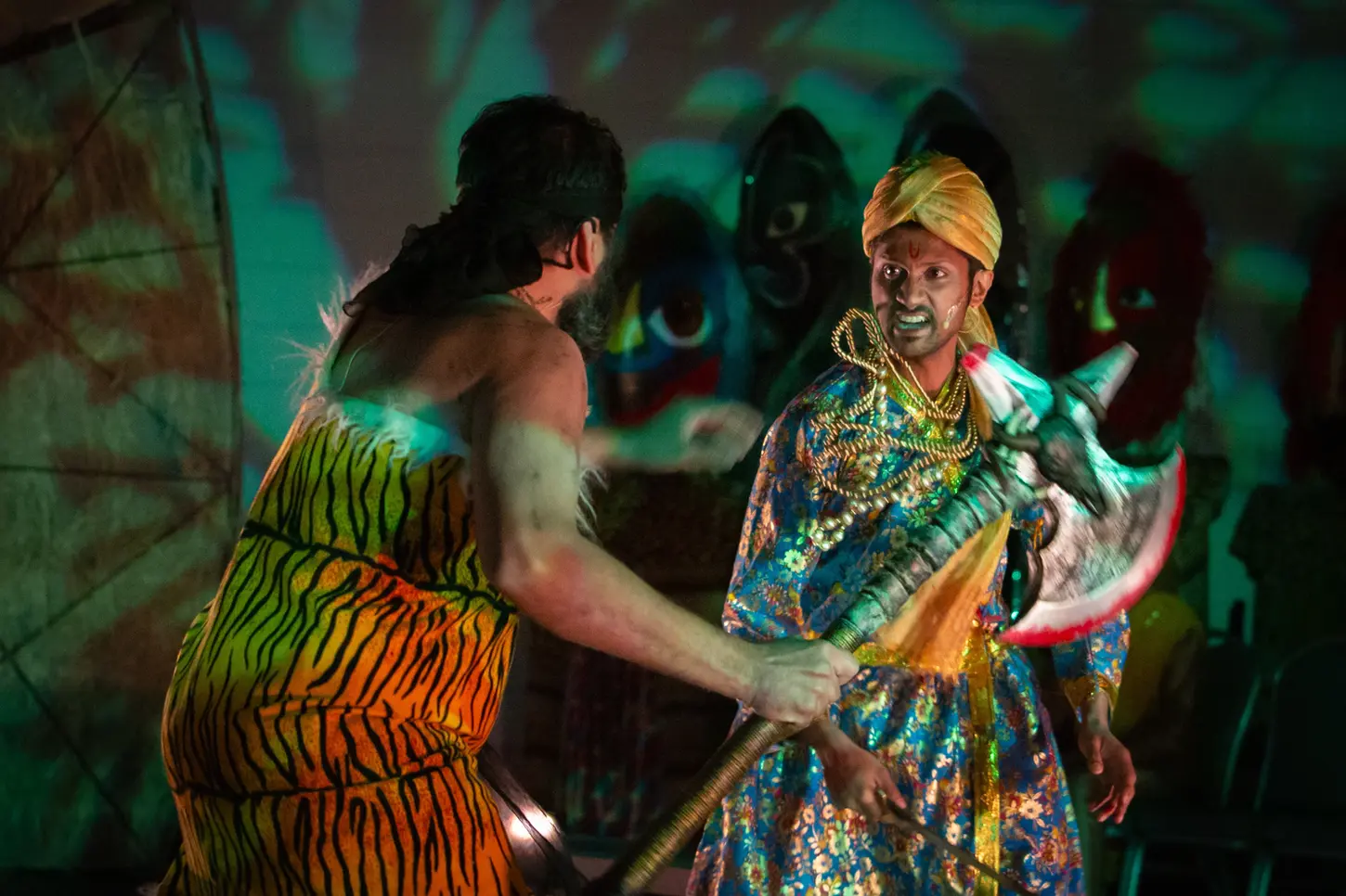 The Qala Troupe performing