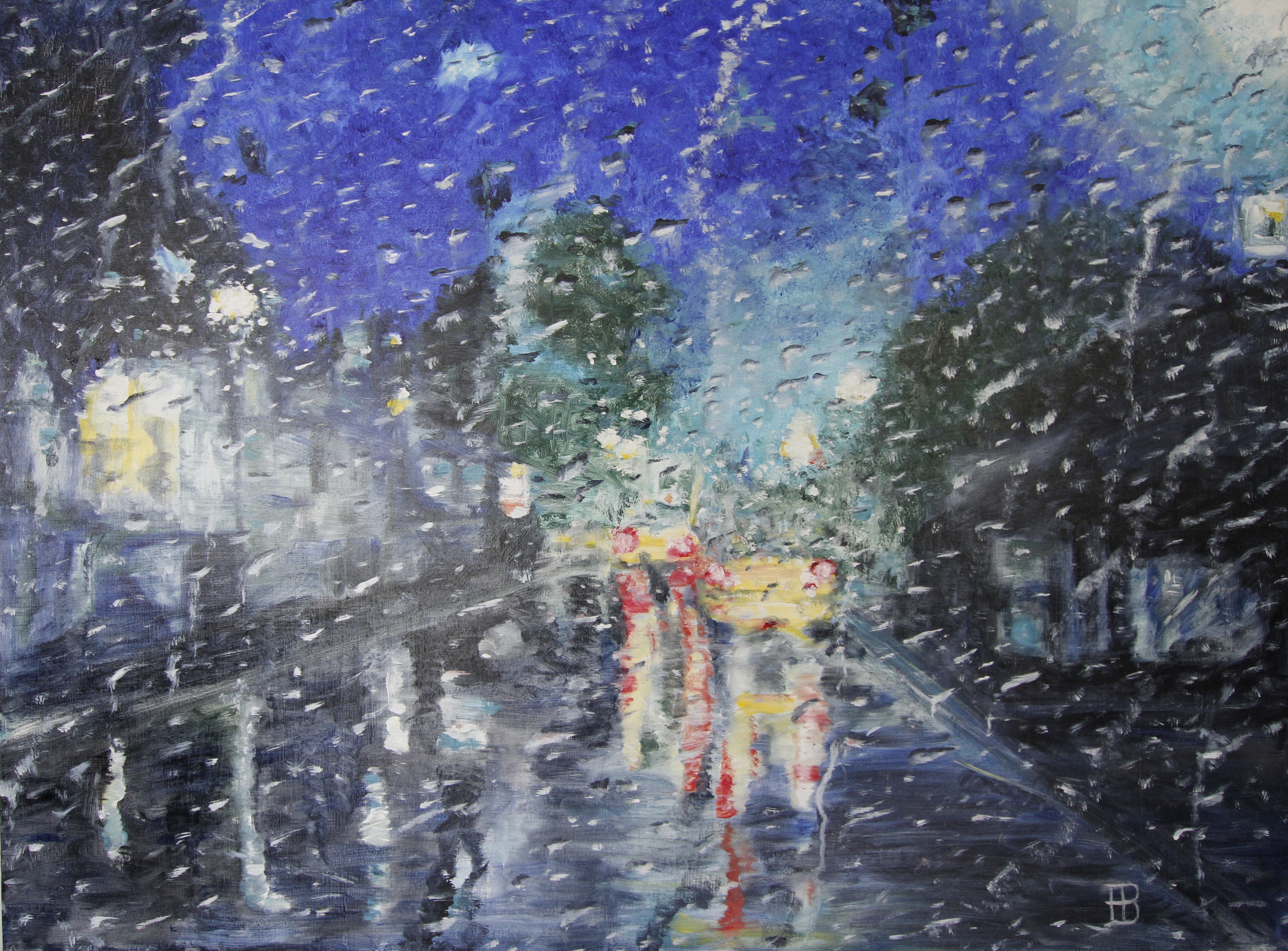 Rainy Night in Zikhron Yaakov