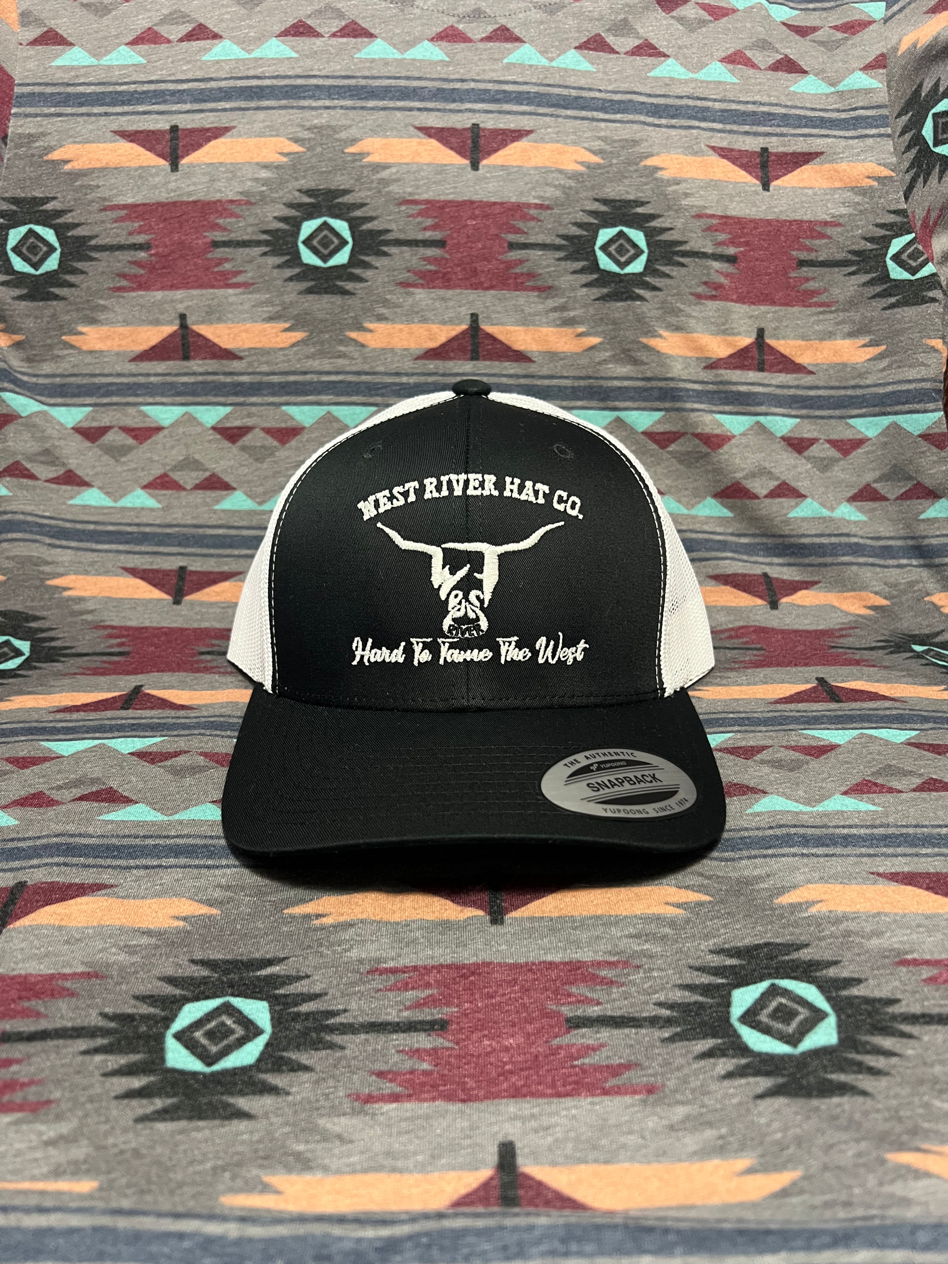 Black Hat, White Mesh, White Hard to Tame Logo LP