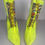 Thumbnail: So Me-Lime Green Snakeskin Print Boots
