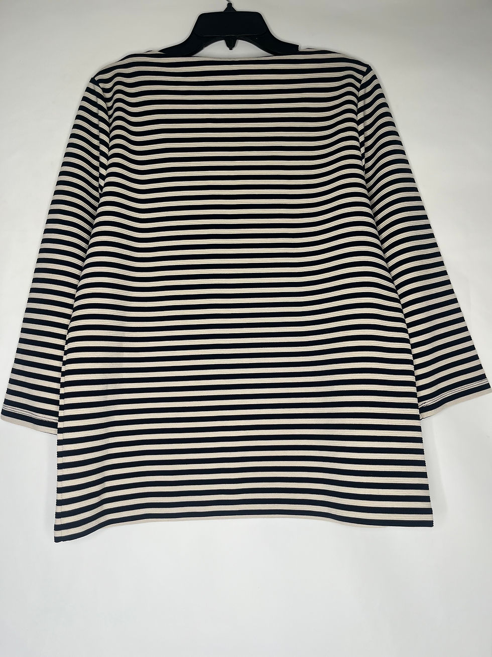 Thumbnail: Ann Taylor Women’s Black and Cream Striped Blouse