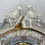Thumbnail: Vintage Victorian Colonial Mantle Quartz Porcelain Clock- Blue & white Design