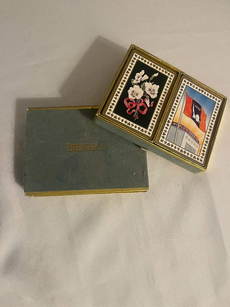 Thumbnail: Tiffany & Co-2 Deck Playing Cards Authentic Statue of Liberty W/ Box