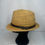 Thumbnail: Unisex Pamoa 100% Paper Straw Hat with Brown Leather Trim Design