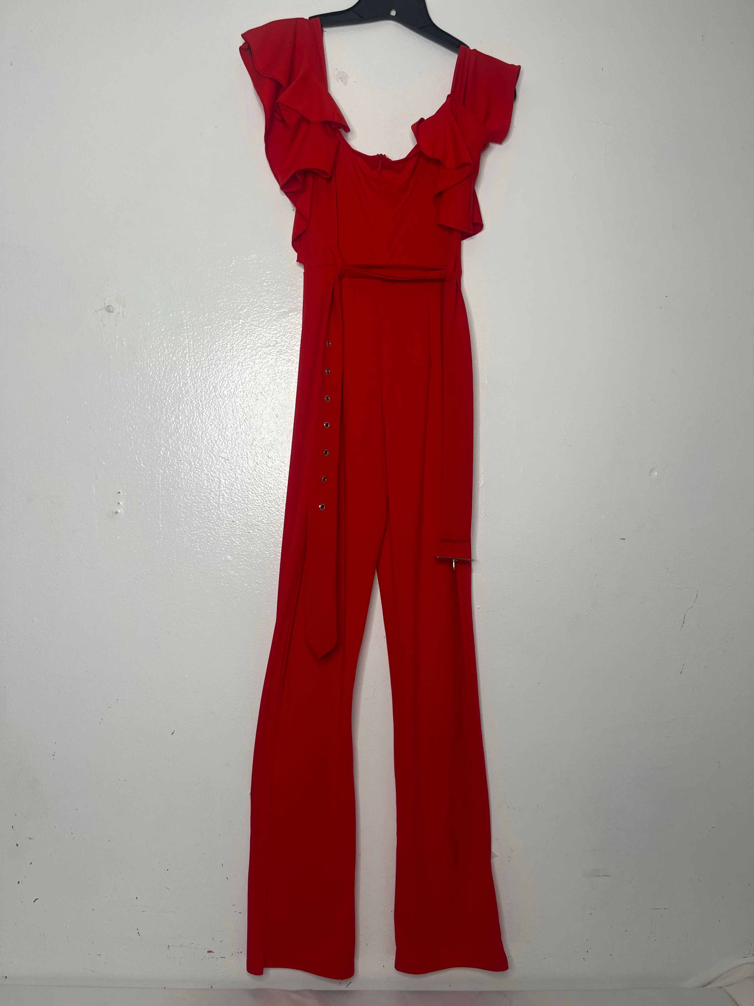 Bold Red Women’s Jumpsuit-Sleek & Stylish One-Piece Price: $13