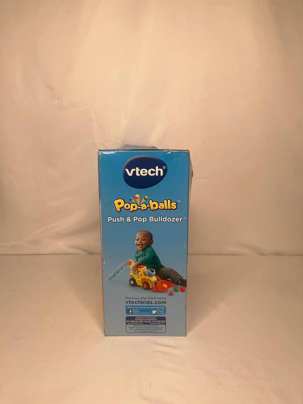 Thumbnail: Vtech Pop-a- Balls Push & Pop Bulldozer-Ages 12-36 Months