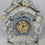 Thumbnail: Vintage Victorian Colonial Mantle Quartz Porcelain Clock- Blue & white Design