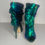 Thumbnail: Liliana Bluegreen Stilettos High Heels Sequined Peep Toe