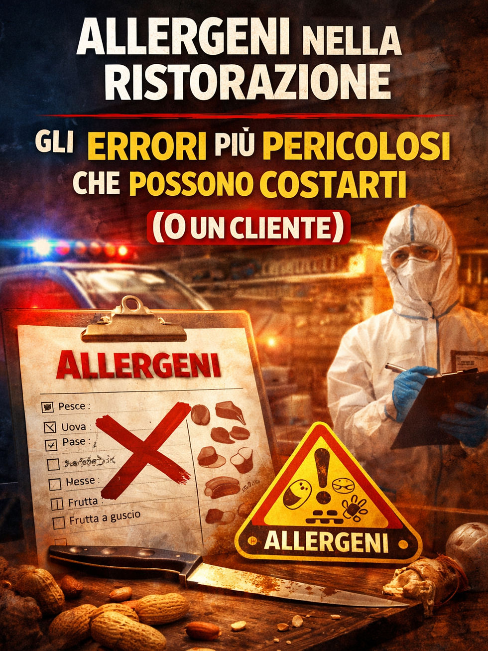 Allergeni nella ristorazione: gli errori più pericolosi che possono costarti una sanzione (o un cliente)