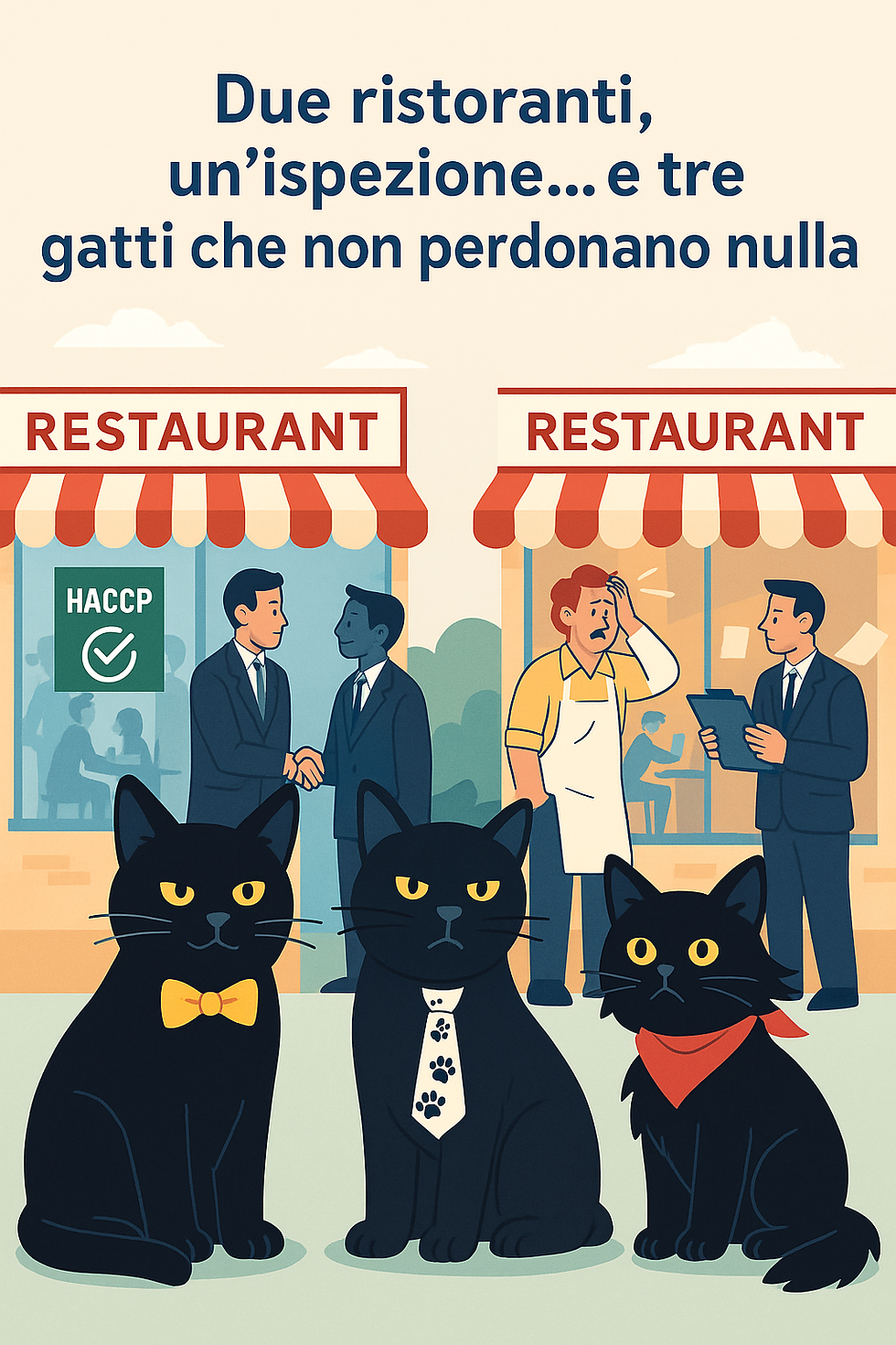 LA VOCE DEI GATTI DI 626 SCHOOL - “Due ristoranti, un’ispezione… e tre gatti che non perdonano nulla"