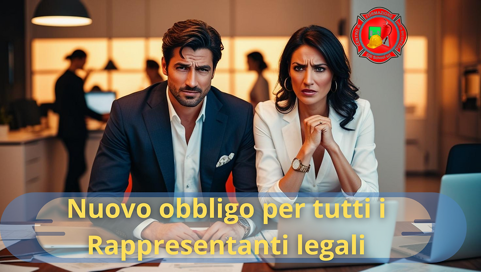 CORSO OBBLIGATORIO PER RAPPRESENTANTI LEGALI DI TUTTE LE AZIENDE