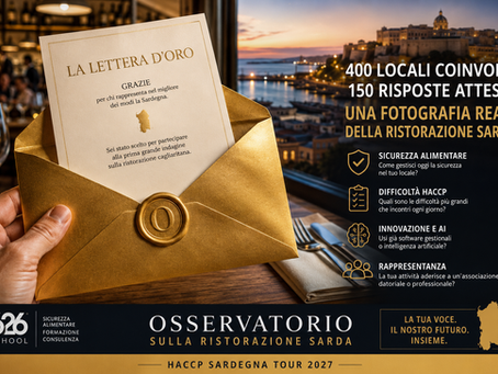 LA LETTERA D'ORO , svelato il mistero che sta muovendo la ristorazione sarda