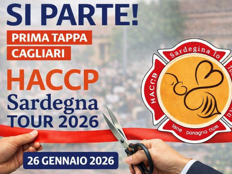 Ci siamo: il 26 gennaio parte da Cagliari il HACCP Sardegna Tour 2026