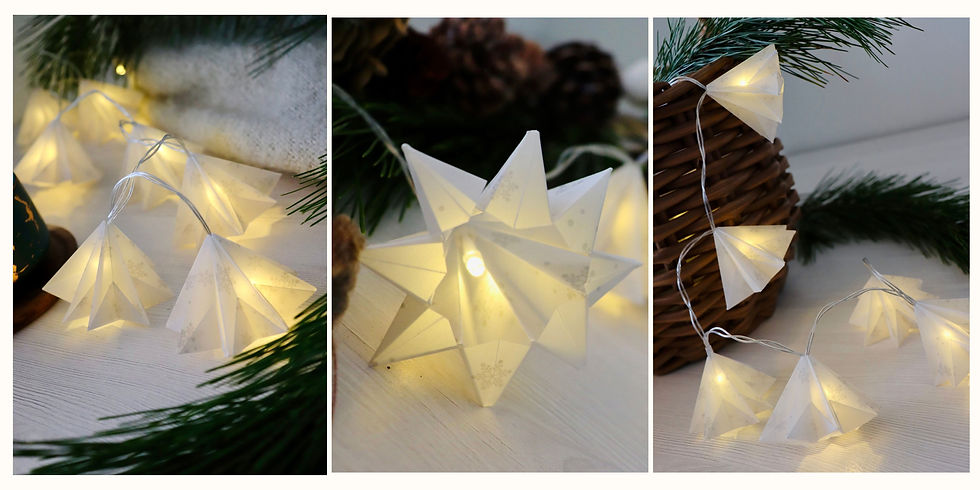 Frosted Folds - Christmas Fairy Light Workshop