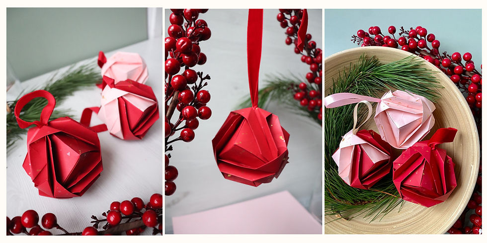Origami Orbs - Christmas Bauble Workshop
