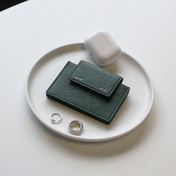 サムネイル： HARLIE K / Flip Card Wallet  (Khaki)
