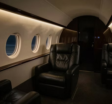 Luxuriöser Privatjet