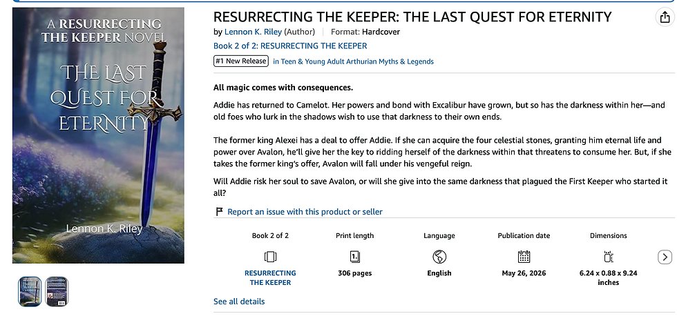 The Last Quest for Eternity on Amazon