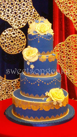 Indian Blue and Gold