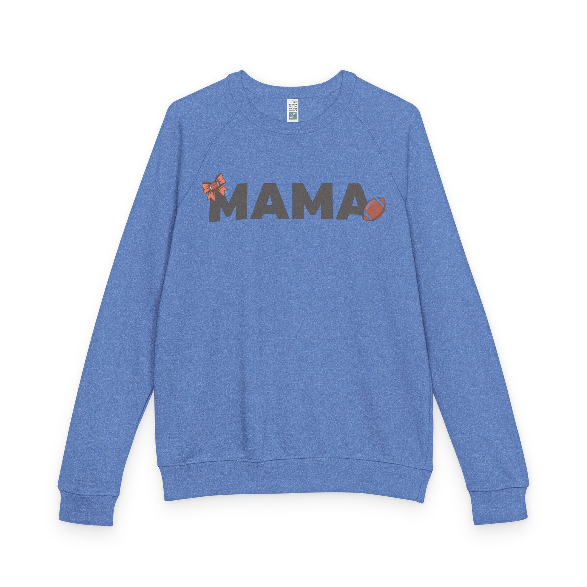 Mama Bear Unisex French Terry Raglan Crewneck Sweatshirt