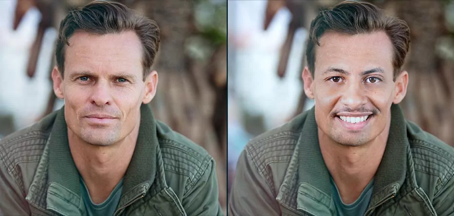 Photoshop ile yüz değiştirme.