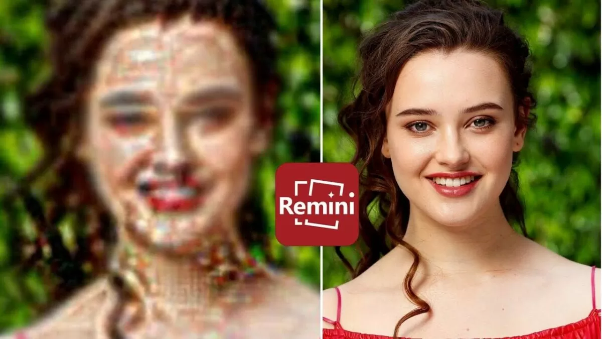 Remini uygulamasının yapay zeka teknolojisi kullanılarak netleştirilen bulanık fotoğraf.