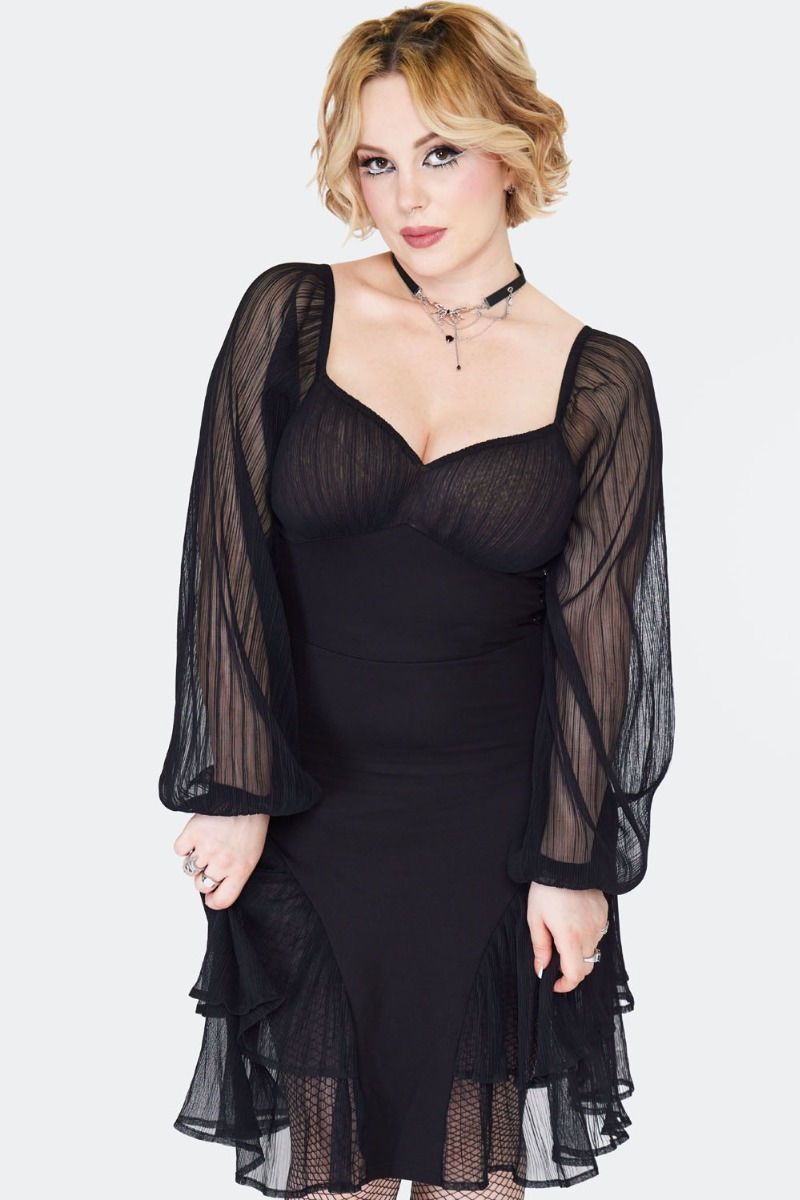 Thumbnail: Jawbreaker-Crinkle Mesh Mini Dress