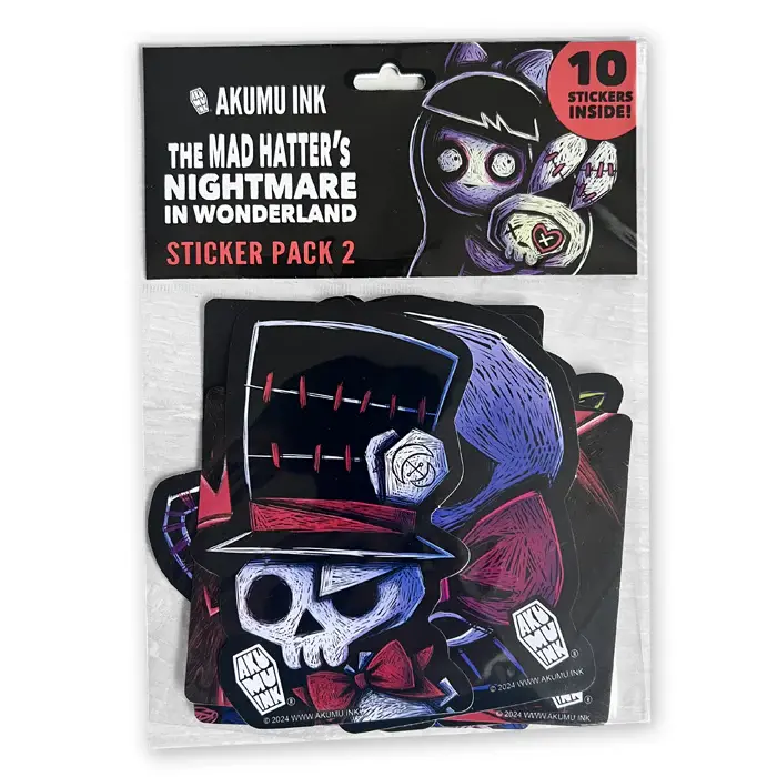 AKUMU INC-Mad Hatter's Nightmare -2 Sticker Pack