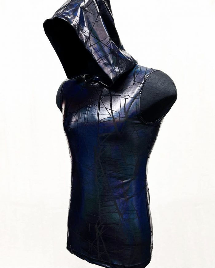 Shrine - Men's Hoodie Tank Top Cracked Hologram