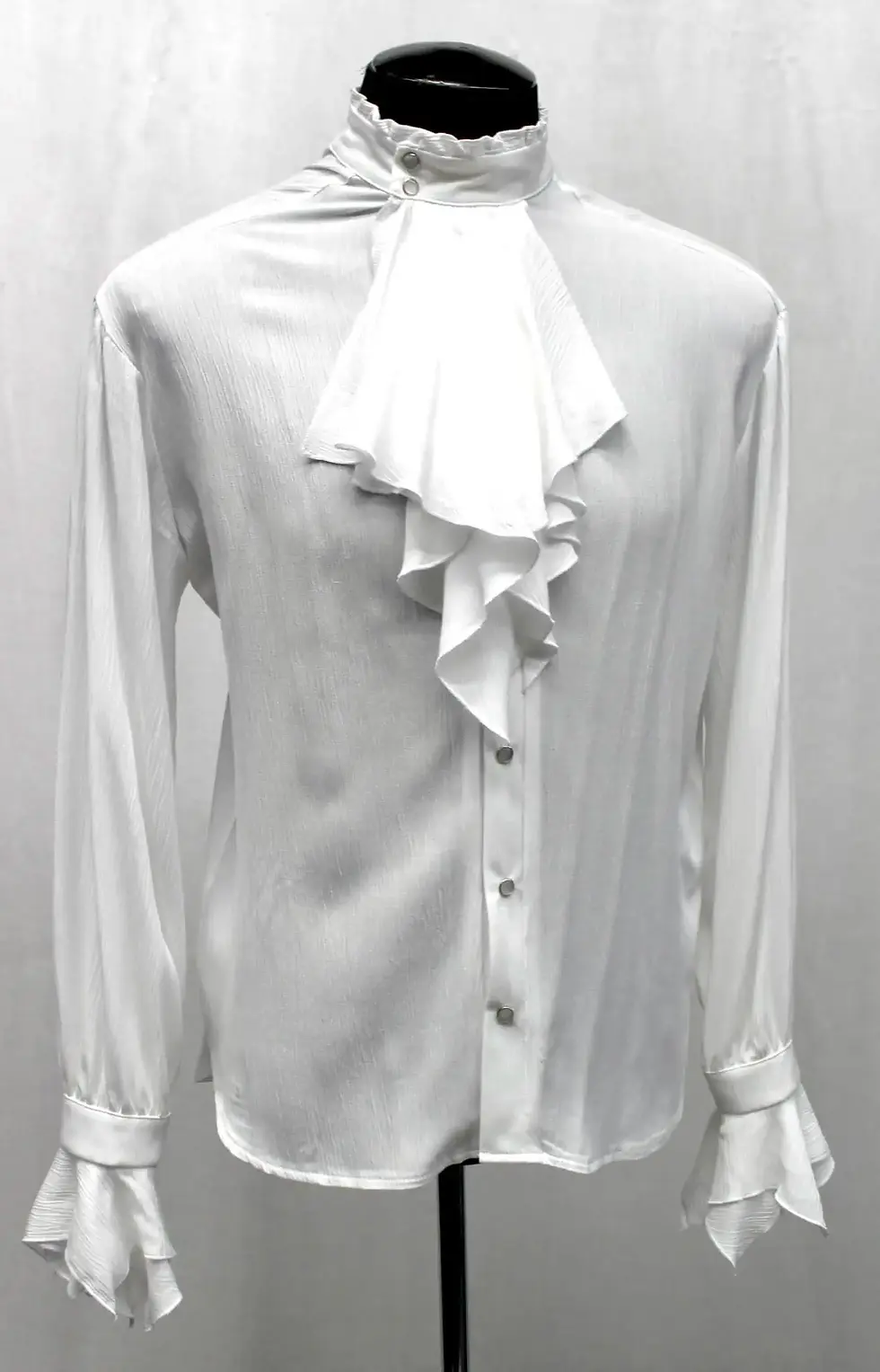 White Ruffle Shirt