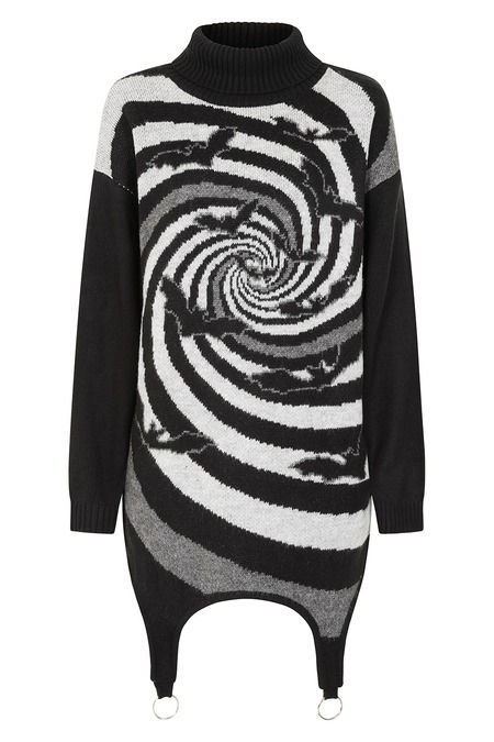 Thumbnail: Banned-Twisted Batfall Knitted Dress