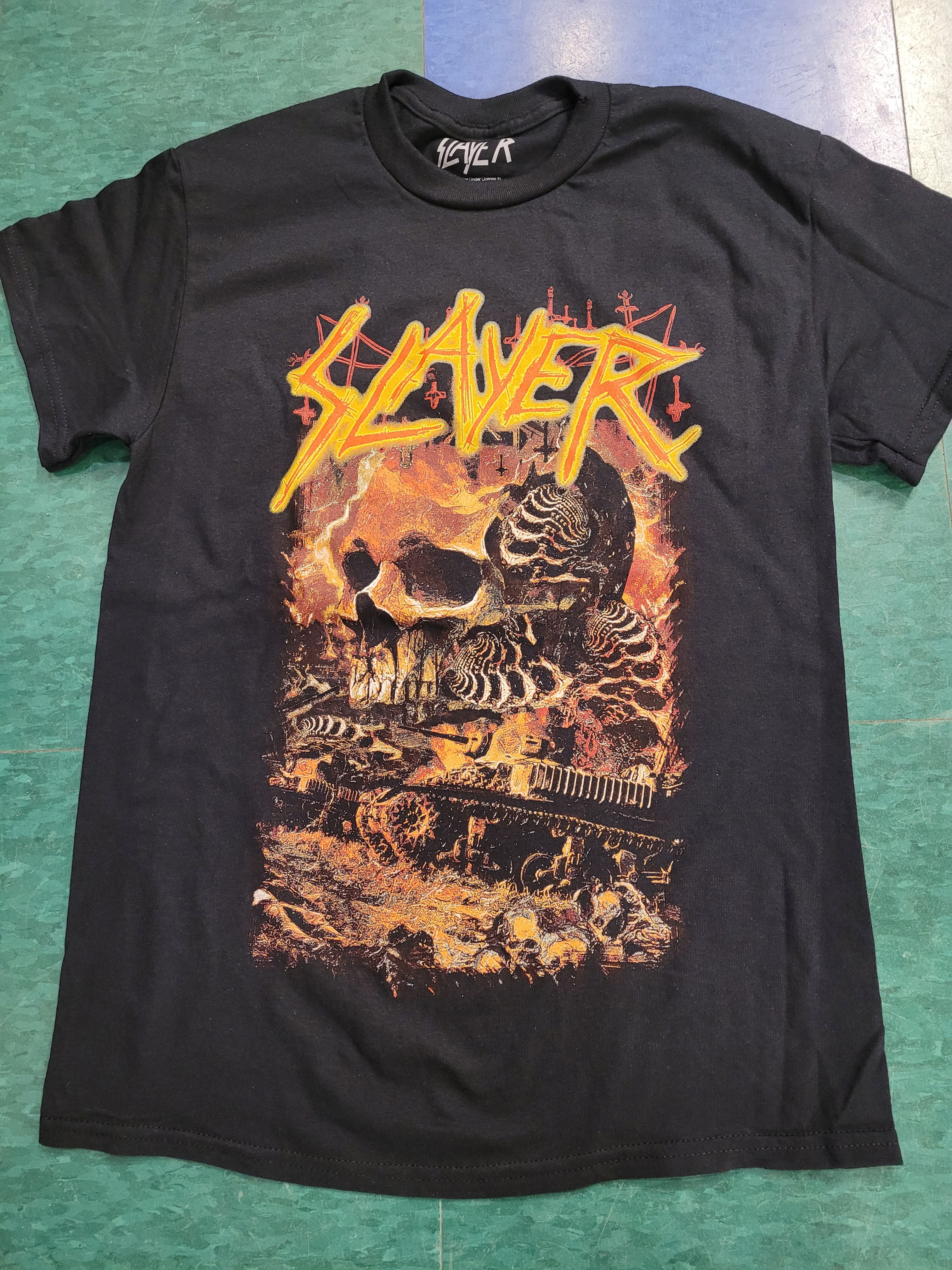 Band T-Shirt-Slayer-Skeleton