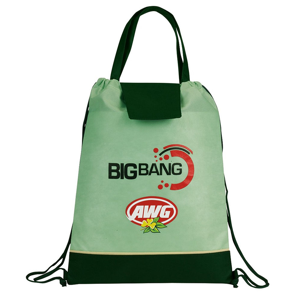 Thumbnail: DD-9161 Polypropylene Two-Way Drawstring Tote Bag