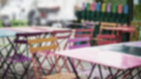 Colorful Cafe Chairs