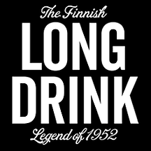 Long Drink logo – refreshing Finnish cocktail partner of The Neon Lunchbox, offering crisp, citrusy flavors in St. Pete