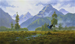 "Cloudy Morning, Westland." Oil on canvas by Johnny Groome.
