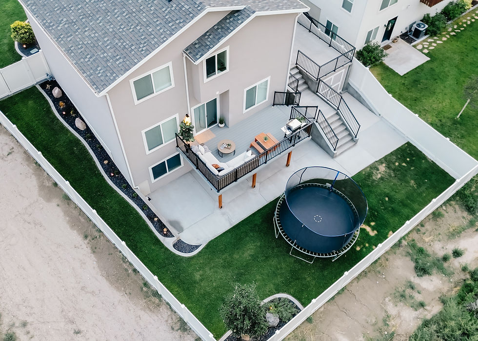 Multi-level backyard project in Coeur d’Alene Idaho