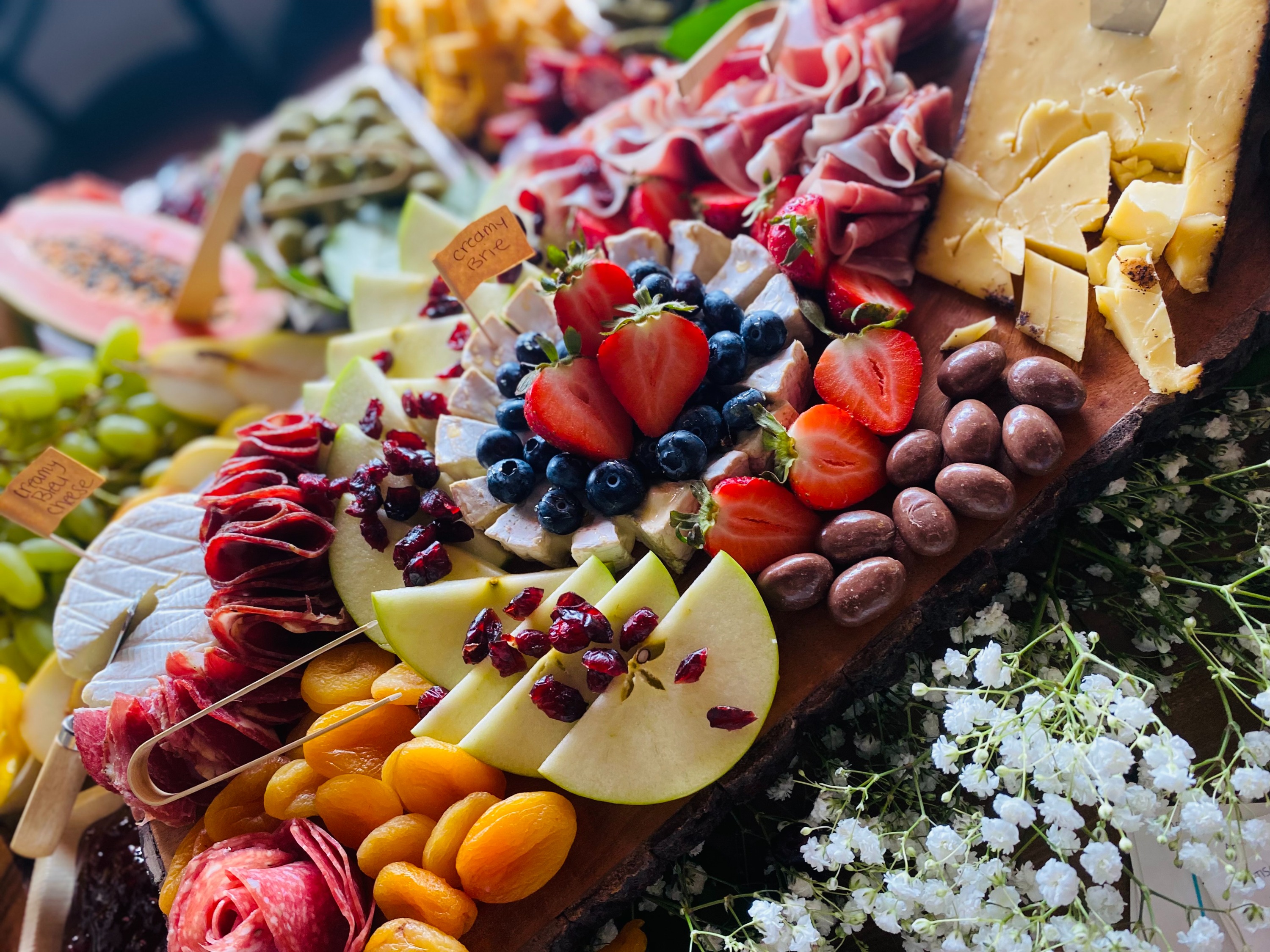Arranged Food and Objects