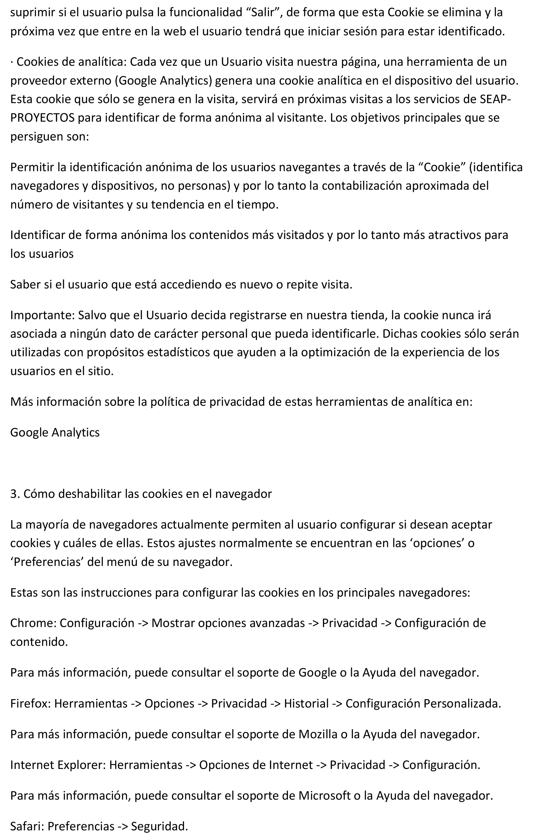 Política de cookies